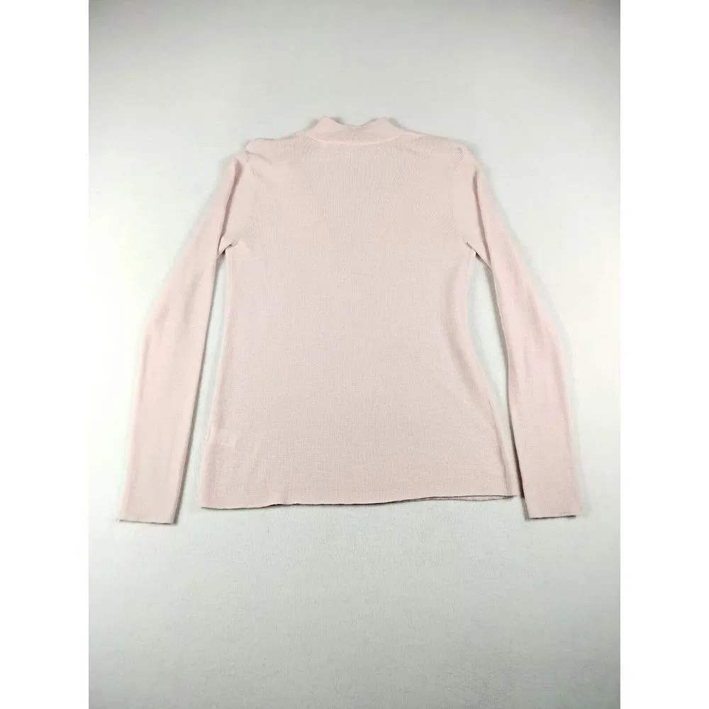 A.L.C. Womens Sweater Small Pink Merino Wool Minimalist‎ Basic Simple Minimal